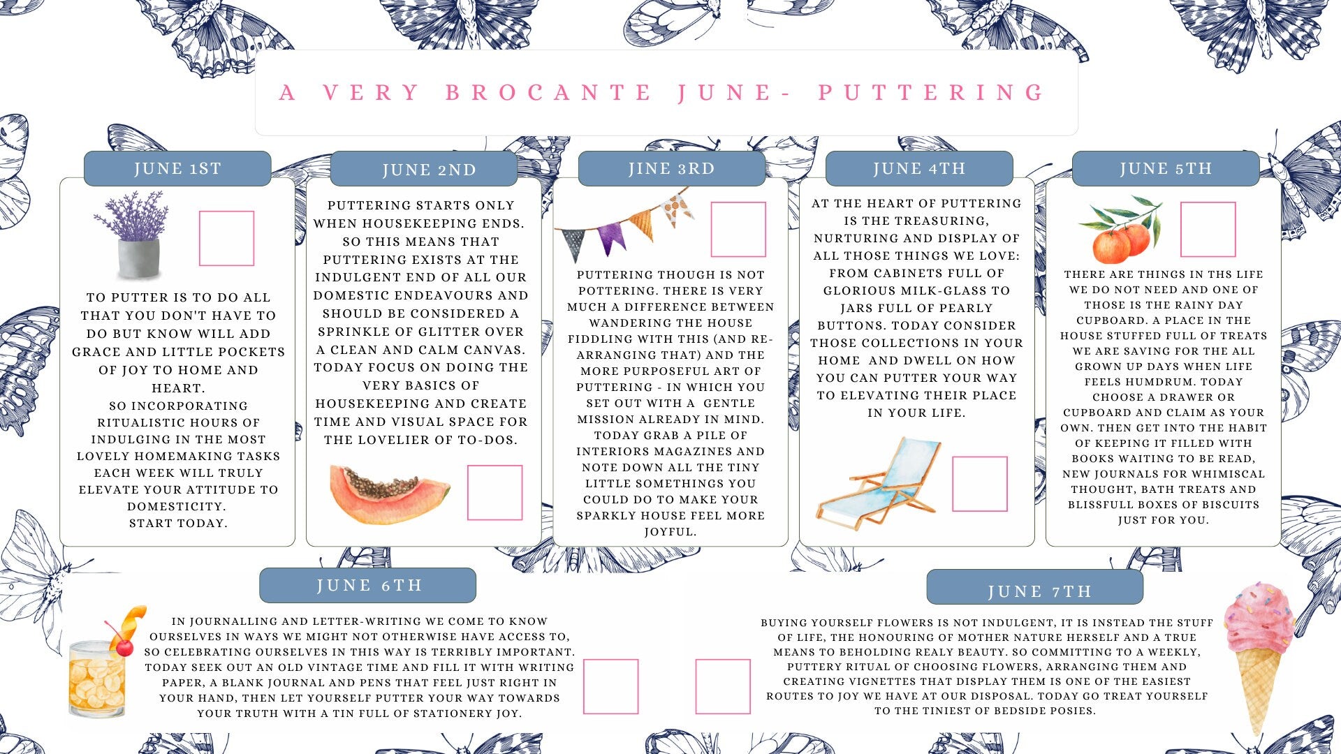 A Very Brocante June - Puttering