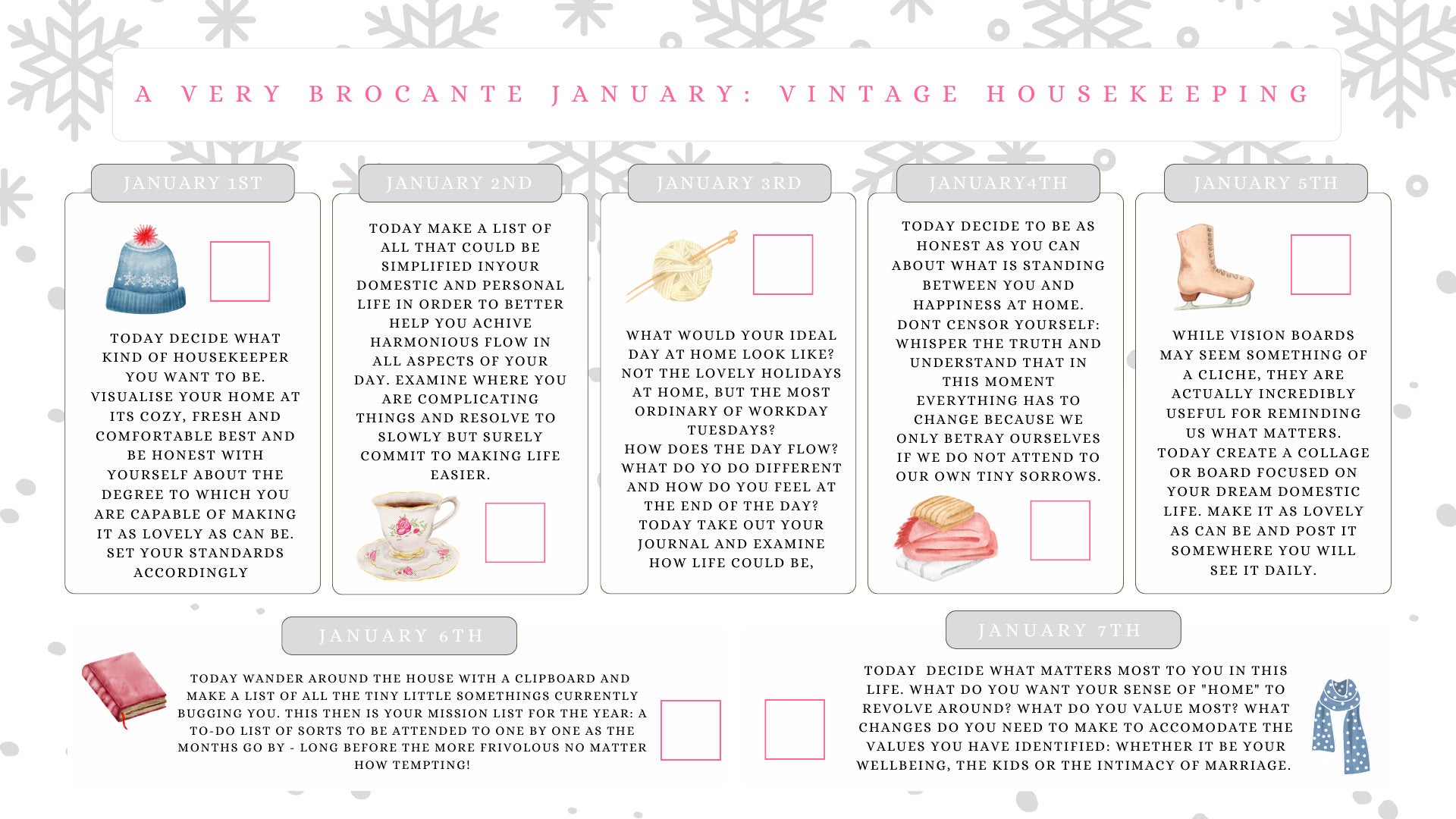 A Very Brocante January - Vintage Housekeeping