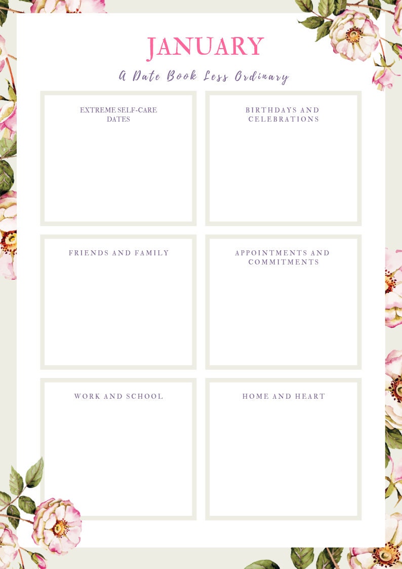 The Life Less Ordinary Date Book